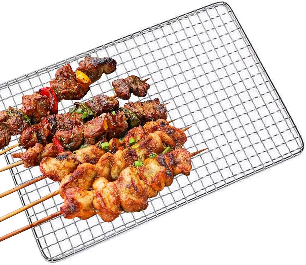 Amazon | 焼き網 バーベキュー 網 ステンレス鋼 業務用 焼き 焼肉焼網