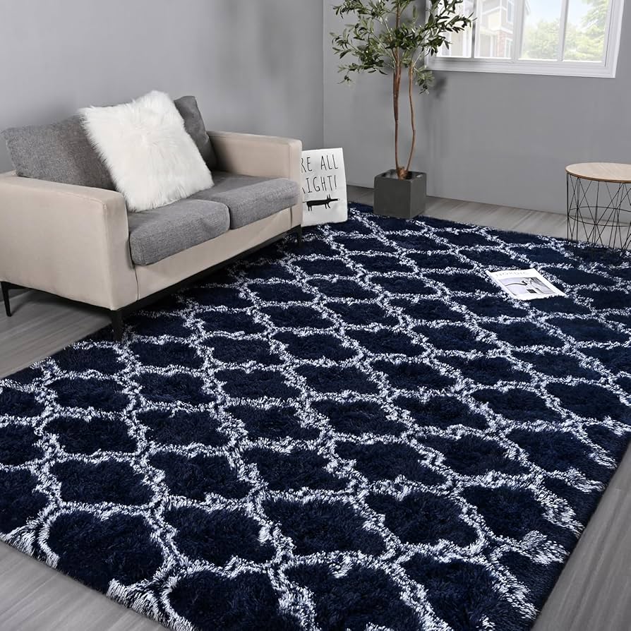 Amazon.com: Hutha 6x9 Shag Large Area Rugs for Living Room, Royal