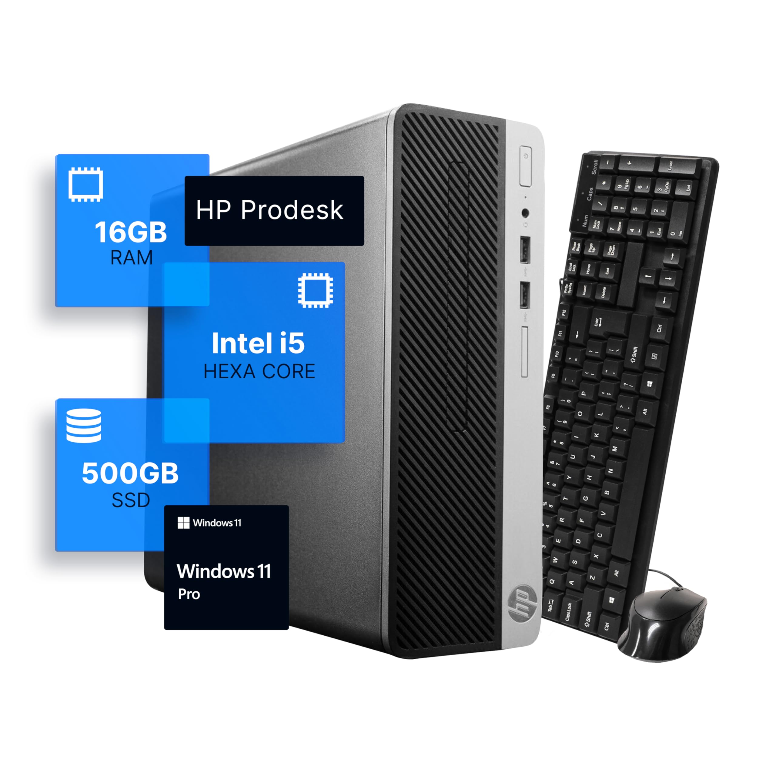 Amazon.com: HP ProDesk i5-9500 9th Gen Desktop Computer (3.2