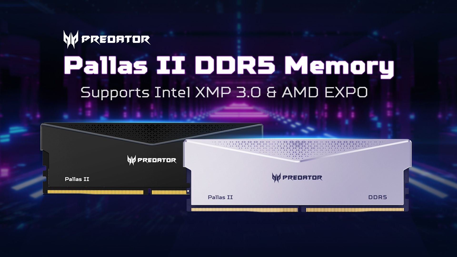 Acer Predator Pallas II DDR5 RAM 32GB (16GBx2) 6000MHz CL36