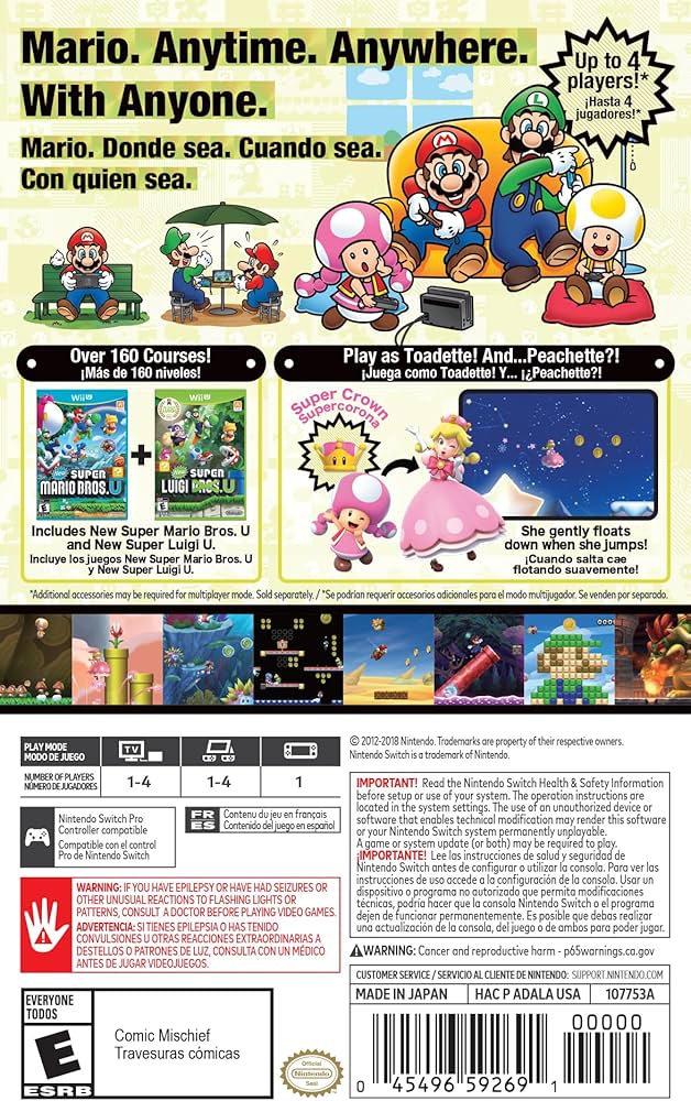 Amazon.co.jp: New Super Mario Bros. U Deluxe for Nintendo Switch