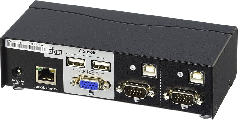 Amazon | ConnectPRO ur-12-plus-kit 2ポートVGA KVM W /ケーブル( ur