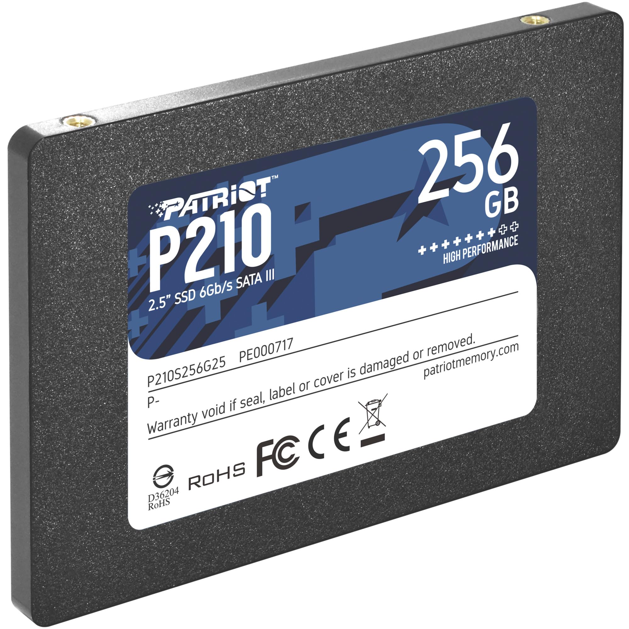 Amazon.com: Patriot Memory P210 SATA 3 256GB SSD 2.5 Inch Internal