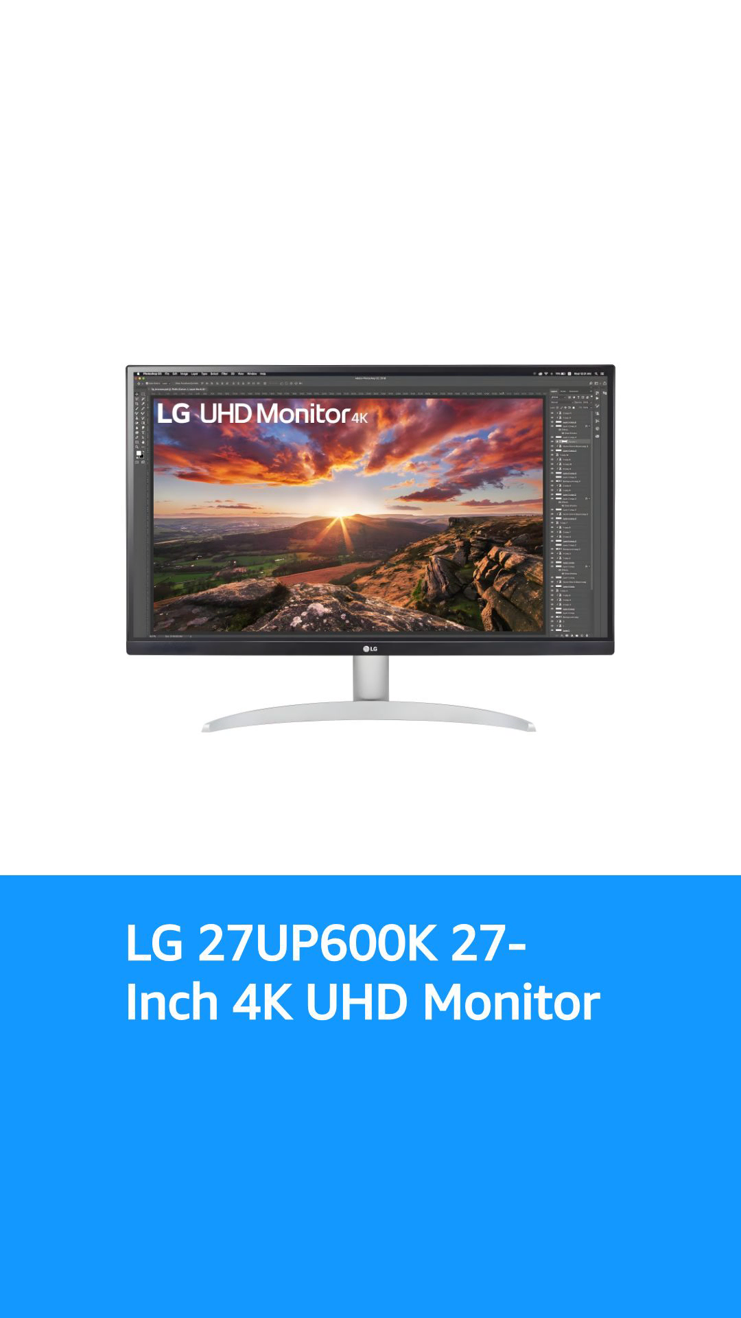 LG 27UP600K 27-inch Ultrafine 4K UHD IPS Monitor 3840x2160, DCI-P3