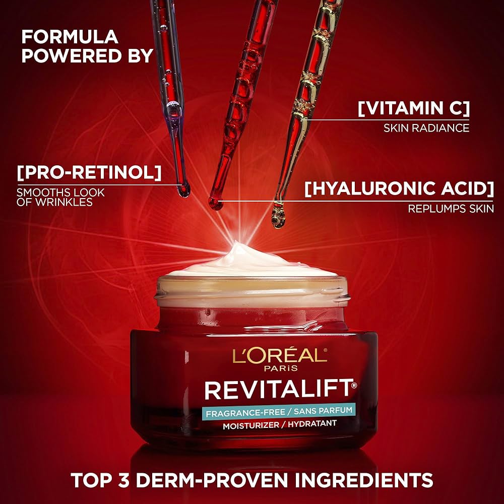 L'Oréal Paris Day Moisturizer, Revitalift Triple Power LZR, With