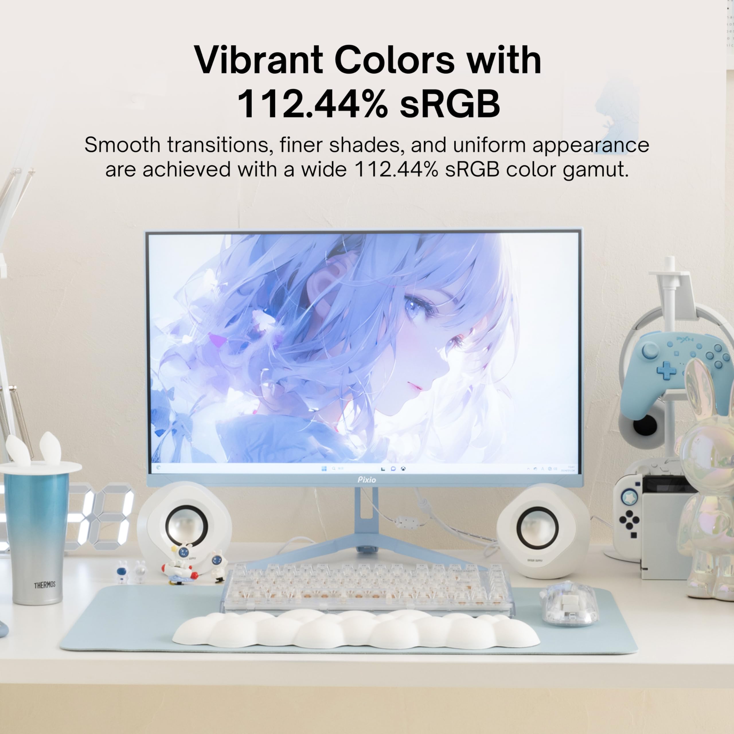 Amazon.com: Pixio PX248 Wave Blue 24 inch 200Hz Refresh Rate FHD