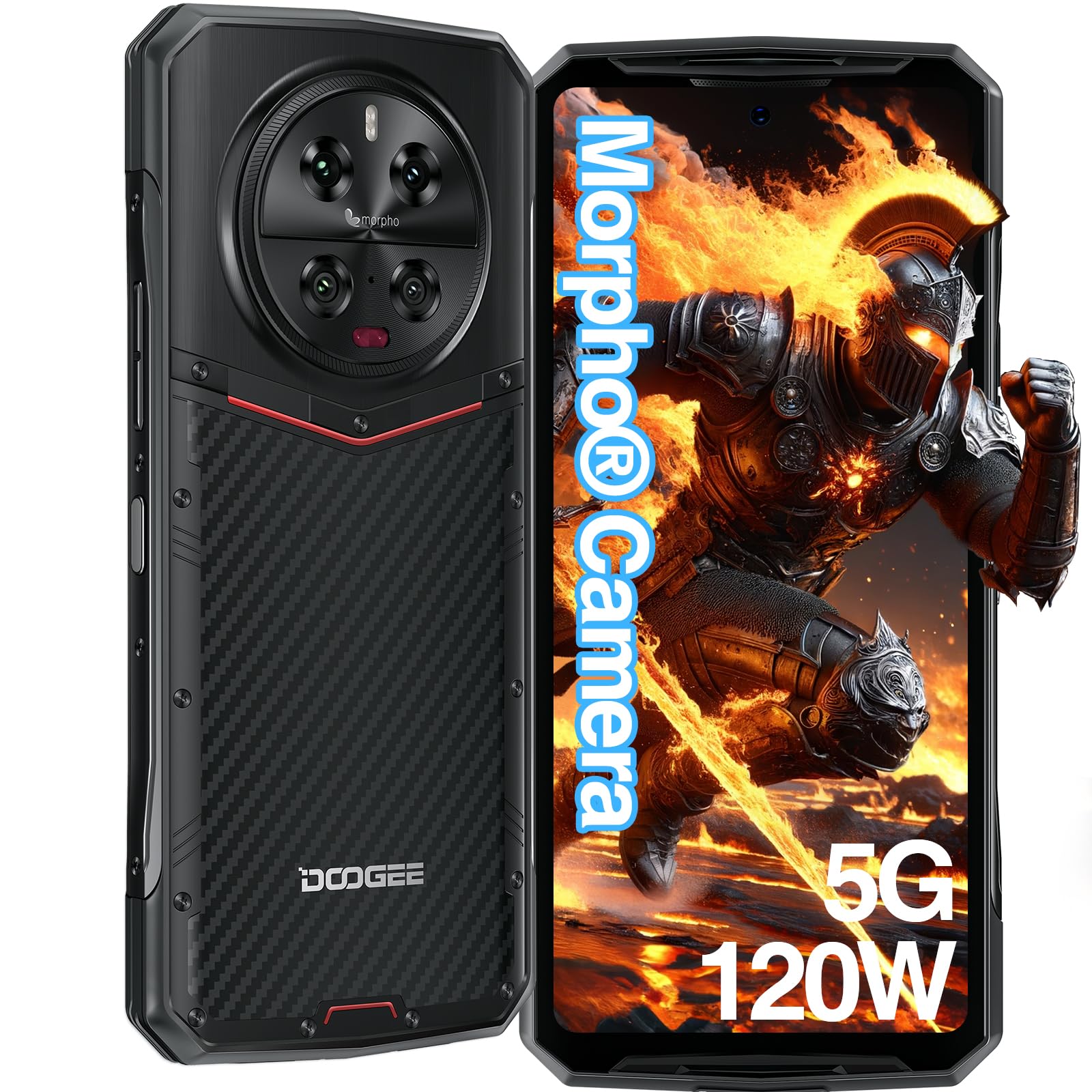 Amazon.com: DOOGEE DK10 Smartphone resistente 5G, 32GB+512GB, 120W