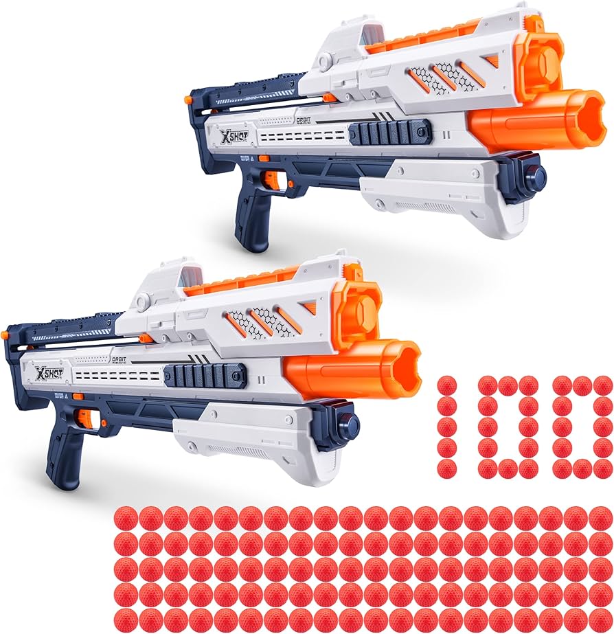 Amazon.com: XSHOT Chaos Orbit Blaster (2 Pack + 100 Darts) by ZURU