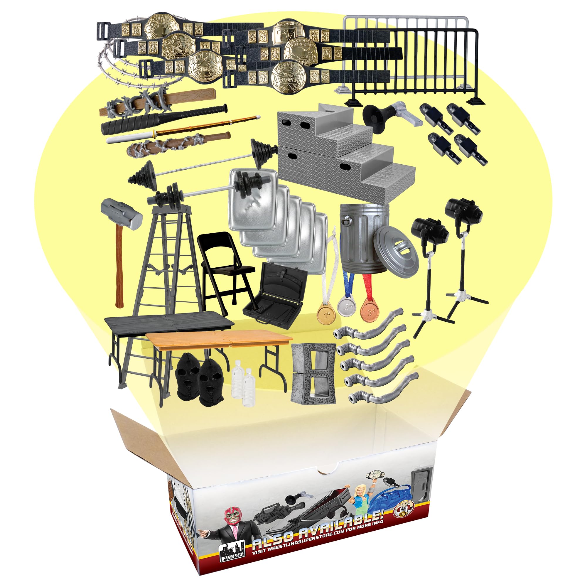 Amazon.co.jp: 50 Piece Accessory Starter Kit for WWE Wrestling