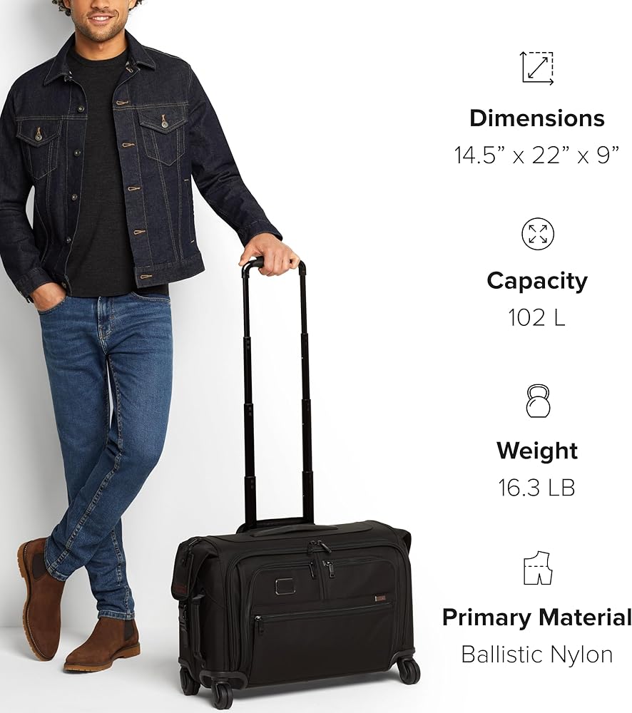 Amazon.com | TUMI - Alpha Garment 4 Wheeled Carry-On - Garment