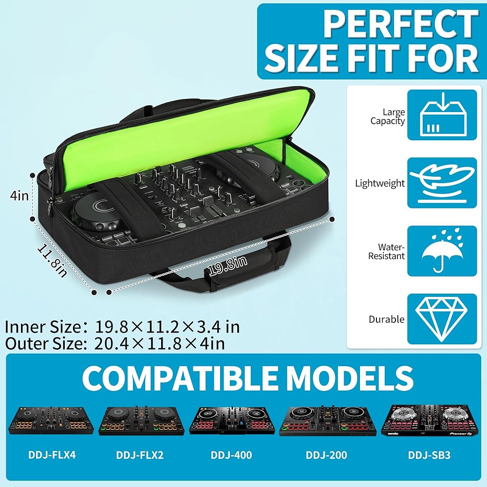 Amazon.com: IBVIVIC DJ Controller Case Bag Fits for DDJ-FLX4, DDJ