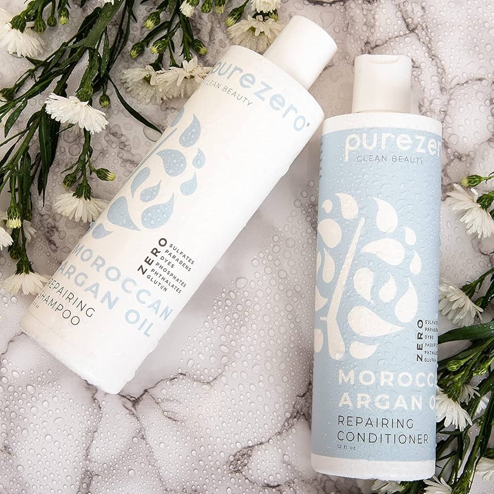 Amazon.com : Purezero Moroccan Argan Oil Shampoo & Conditioner set