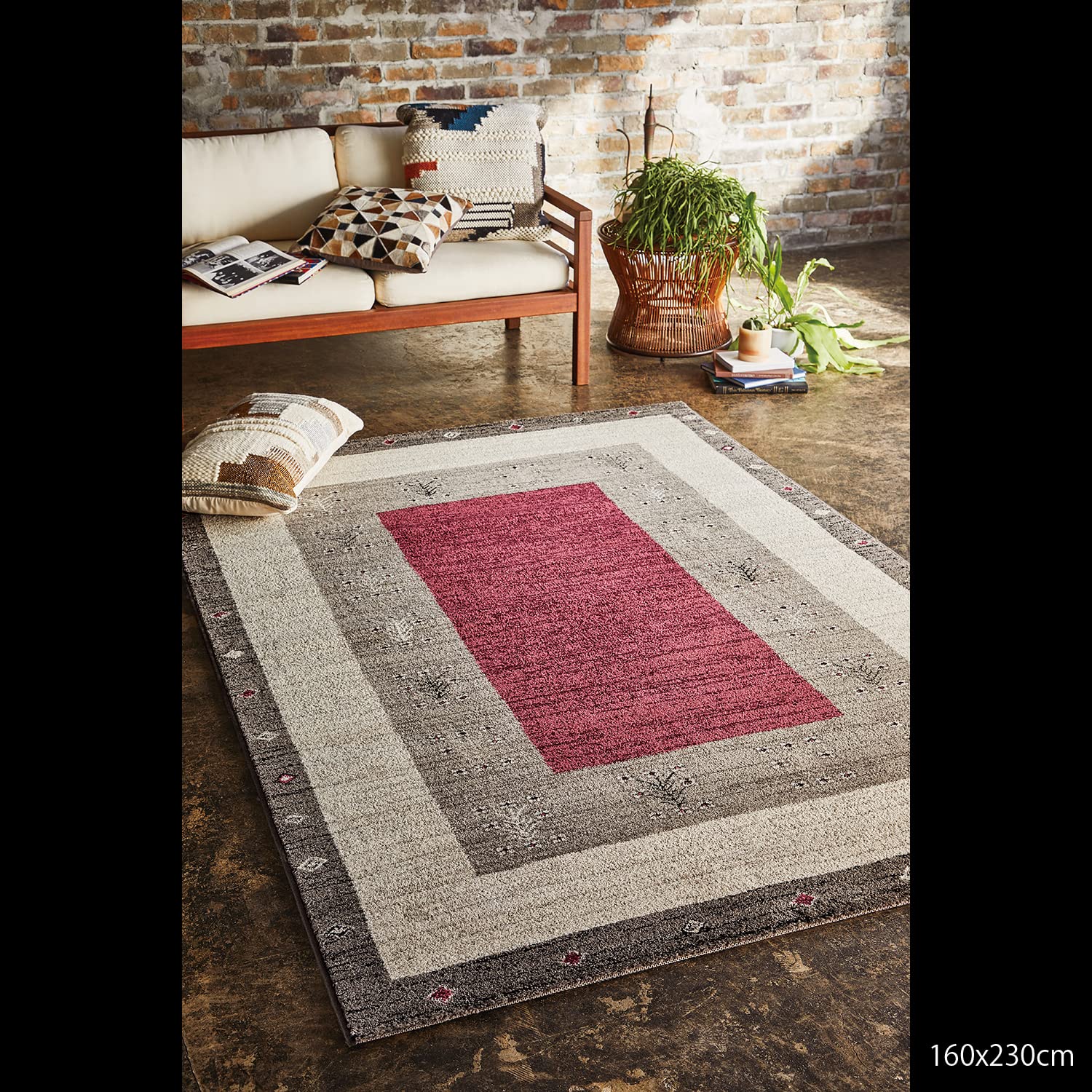 Amazon｜【正規品】 プレーベル(prevell) ヴォルテ ラグ ウィルトン