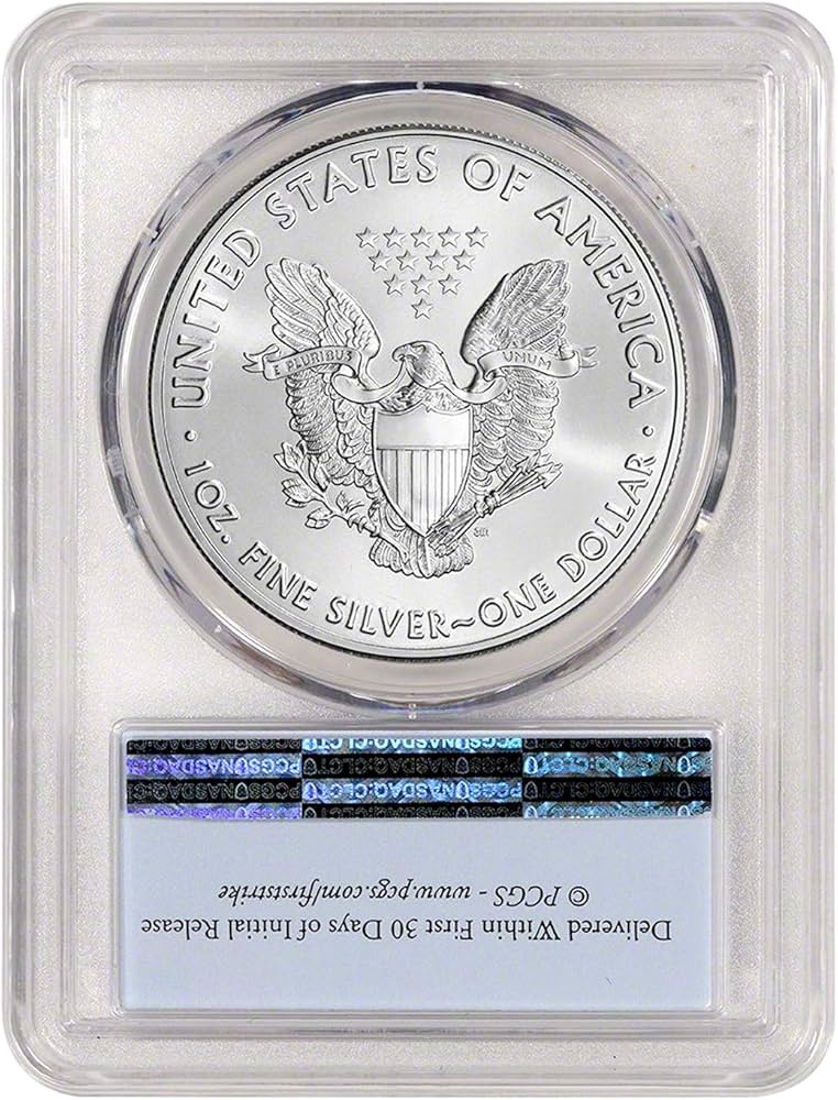 USA 2016 $1 American Silver Eagle Coin MS70 PCGS - First Strike