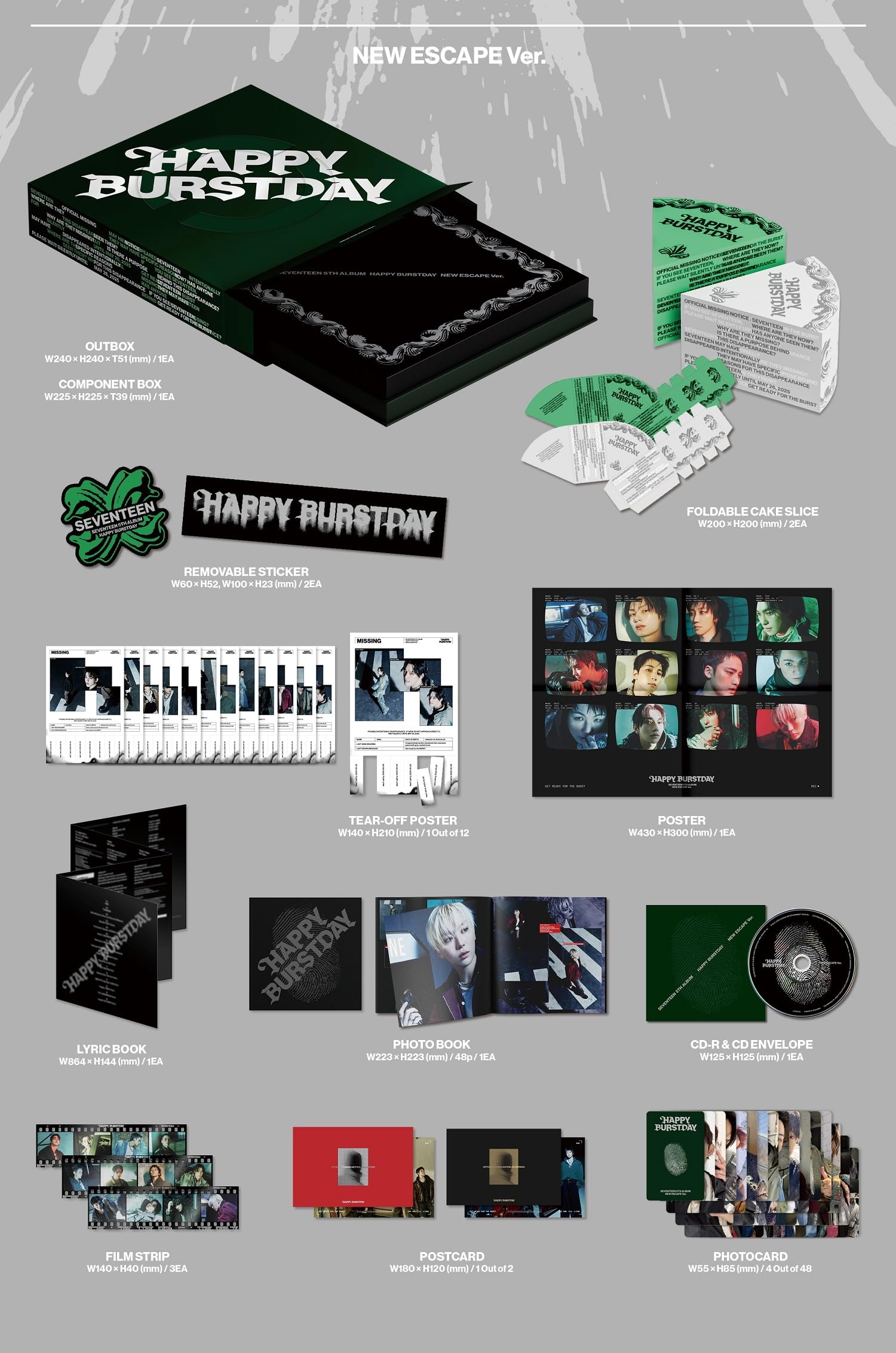 Amazon.com: SEVENTEEN Happy Burstday 5th Album (3 ver. SET) : Home