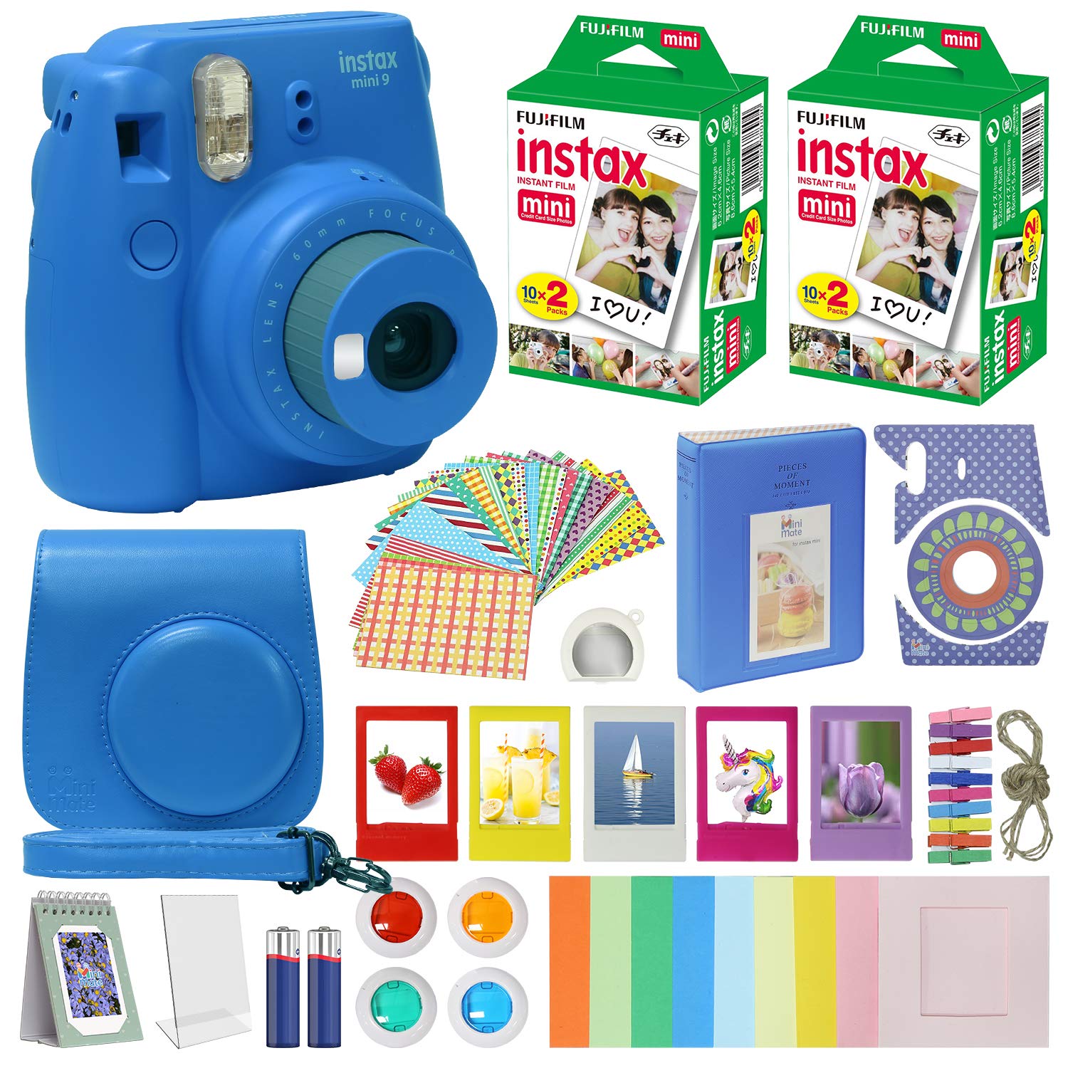 Amazon.com : Fujifilm Instax Mini 9 Instant Camera Cobalt Blue