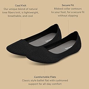 Amazon | Allbirds レディースツリーブリーザー、ニットバレエフラット