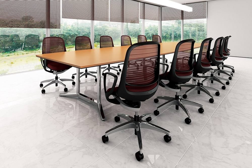 Amazon | オカムラ オフィスチェア ルーチェ 肘なし アクアブルー