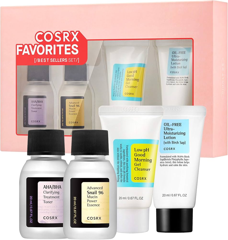 Amazon.com : COSRX Favorites Best Sellers Set - Mini Sized Low pH