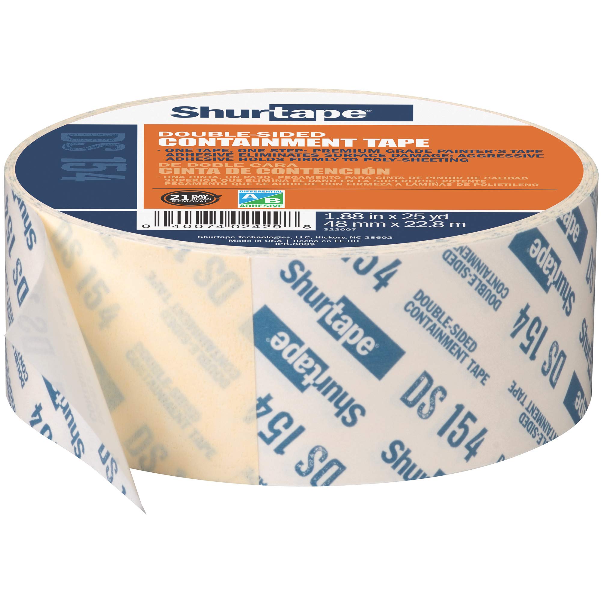 Shurtape DS 154 Double-Sided Containment Tape, Painter's Tape and