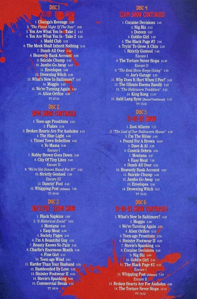 Frank Zappa - Halloween 81: Live At The Palladium, NYC [6 CD