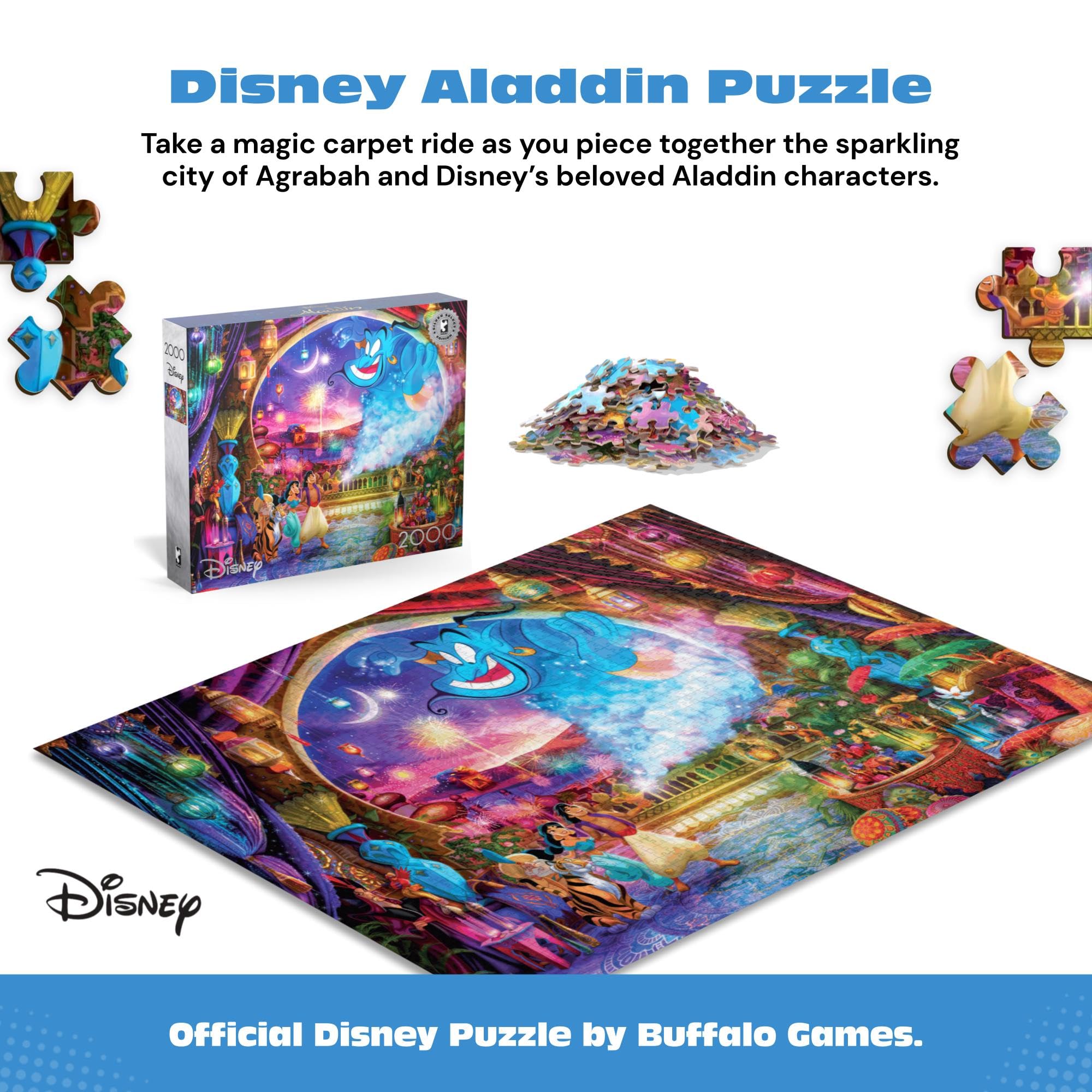 Amazon | ディズニー アラジン 2000ピースパズル – バッファローゲーム
