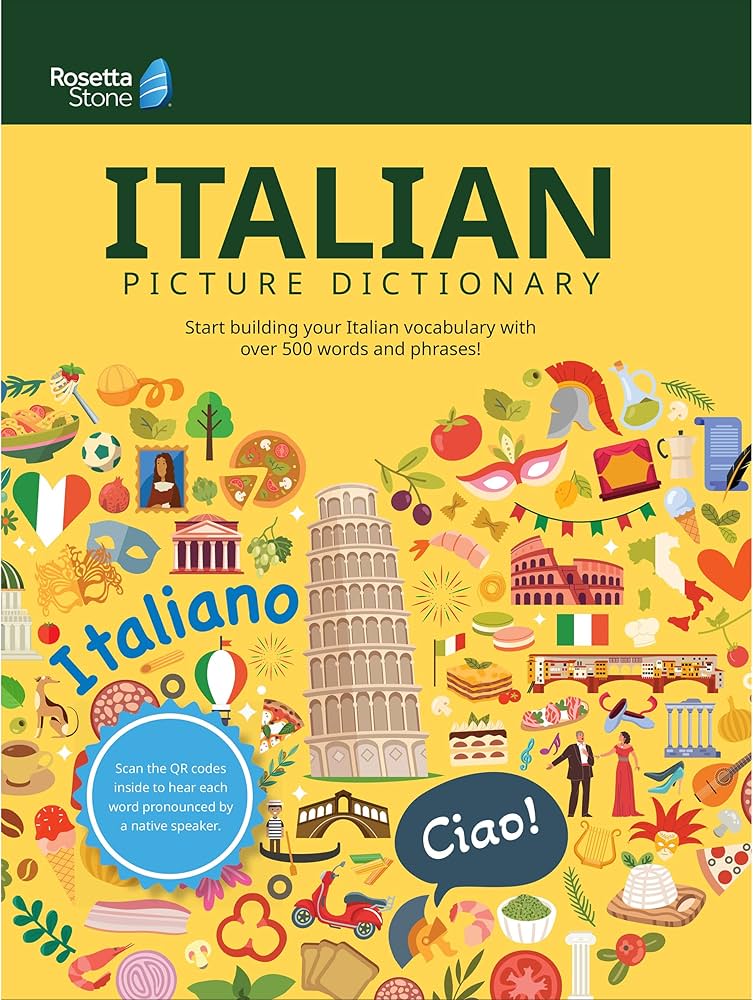 Rosetta Stone Italian Picture Dictionary, Italy Vocabulary Builder