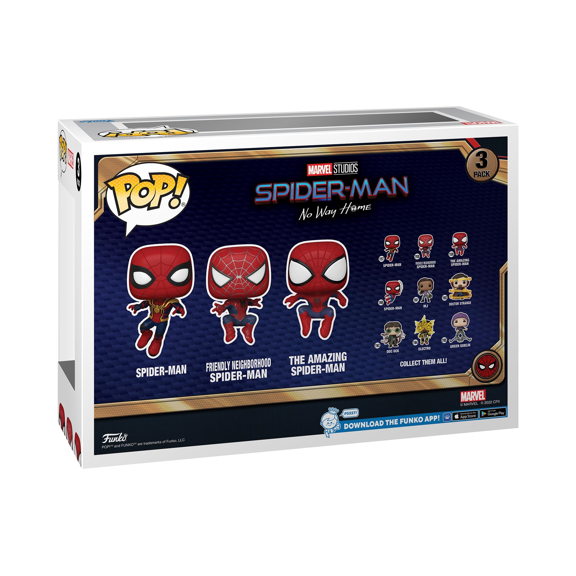 Funko Pop! Marvel: Spider-Man: No Way Home - 3 Pack Spider-Man