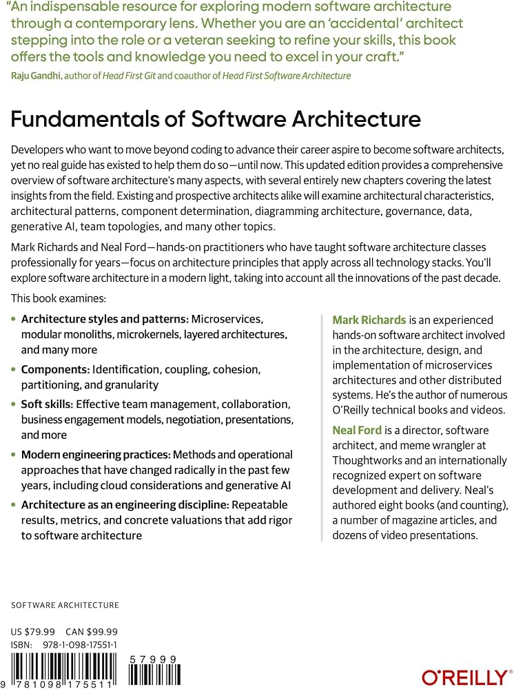 Fundamentals of Software Architecture: A Modern Engineering