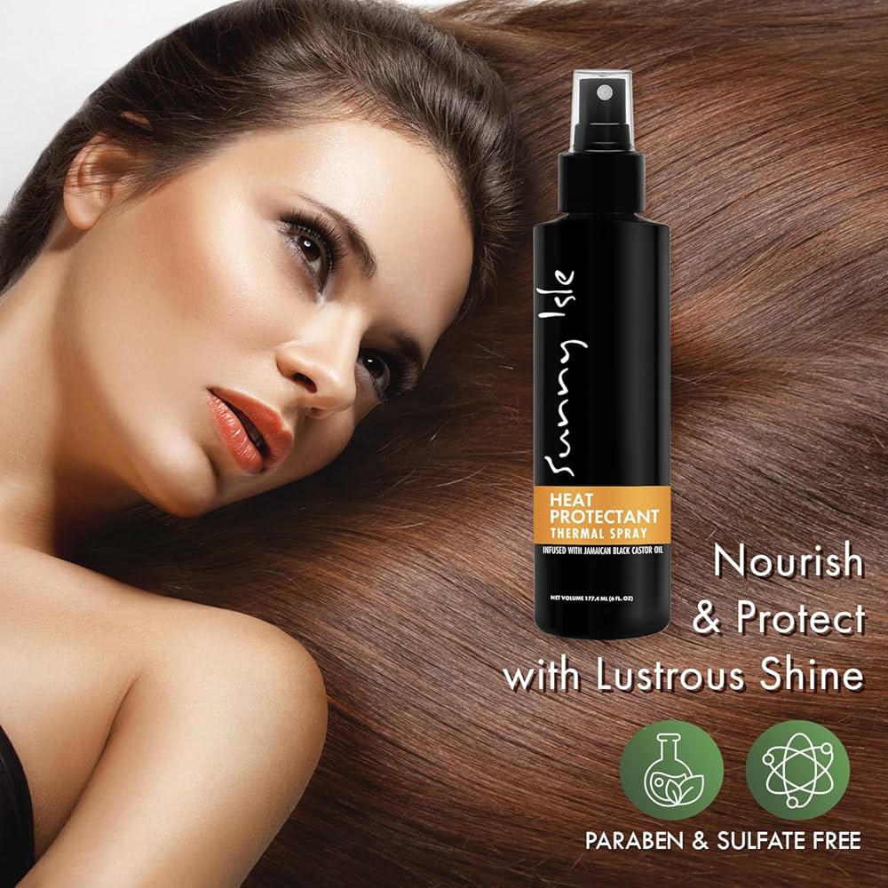 Amazon.com: Sunny Isle Heat Protectant Thermal Spray, Jamaican