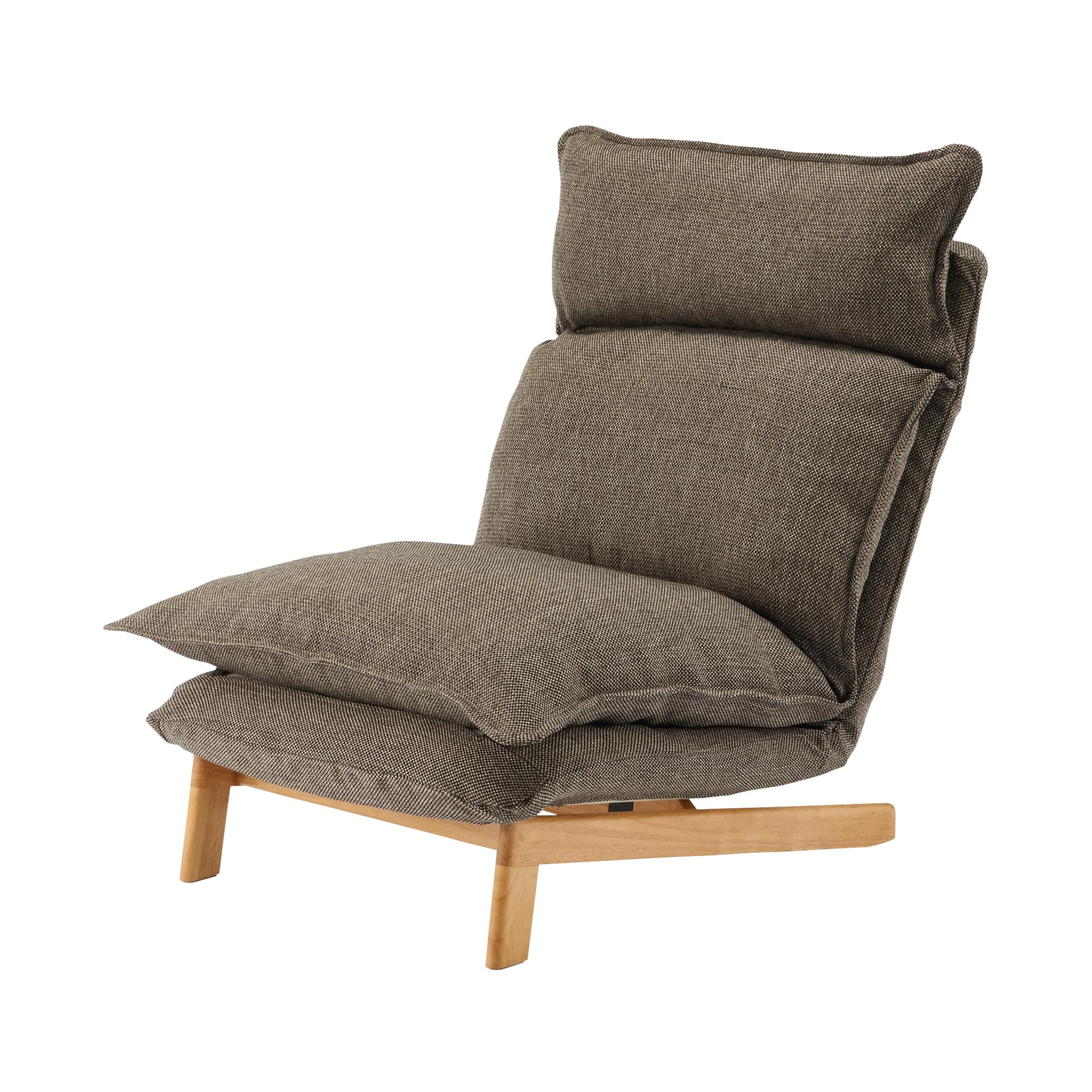 Amazon｜無印良品 ハイバックリクライニングソファ ブラウン 幅74×奥行