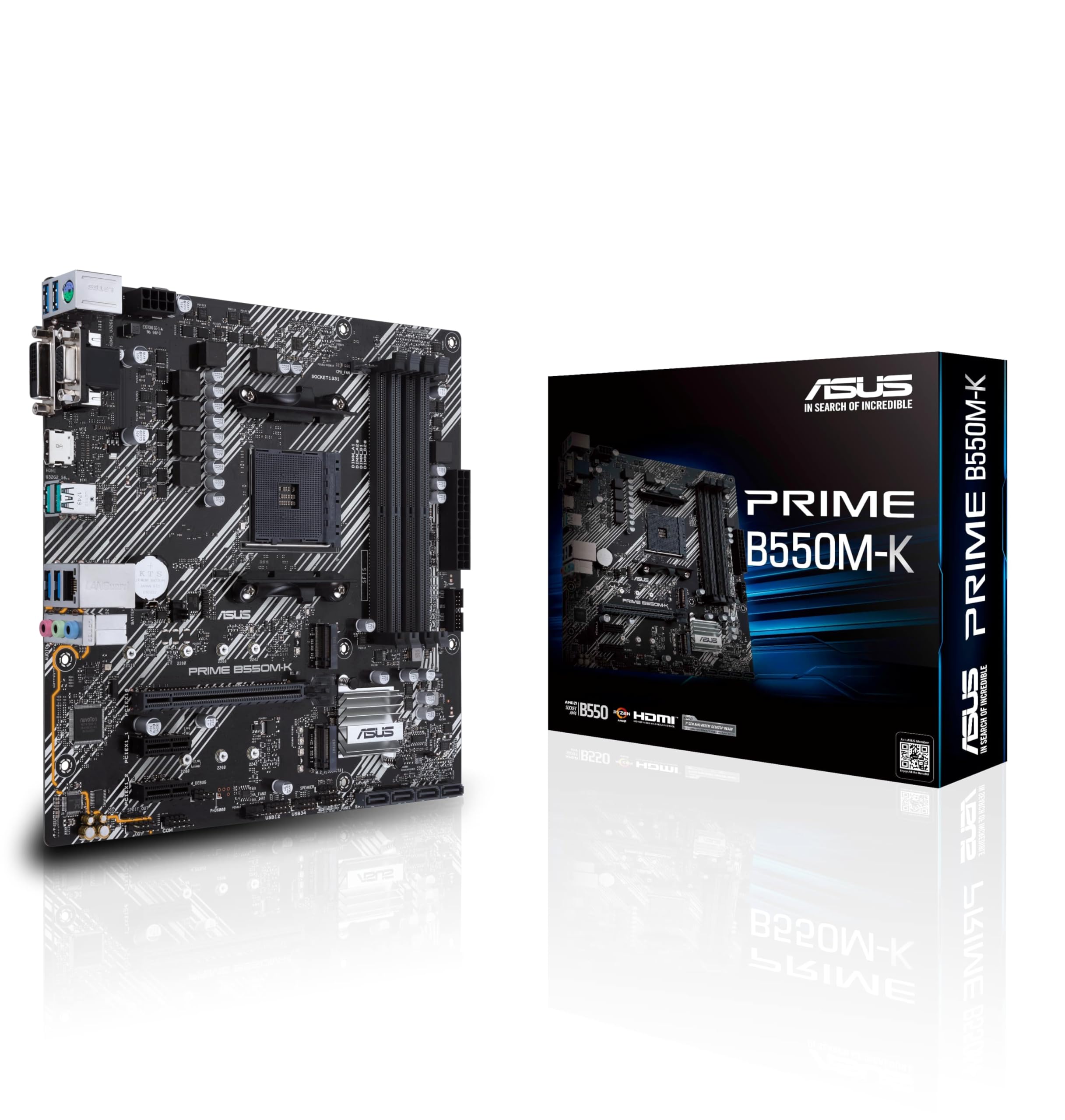 Amazon.com: ASUS Prime B550M-K AMD B550 Socket AM4 Micro ATX DDR4