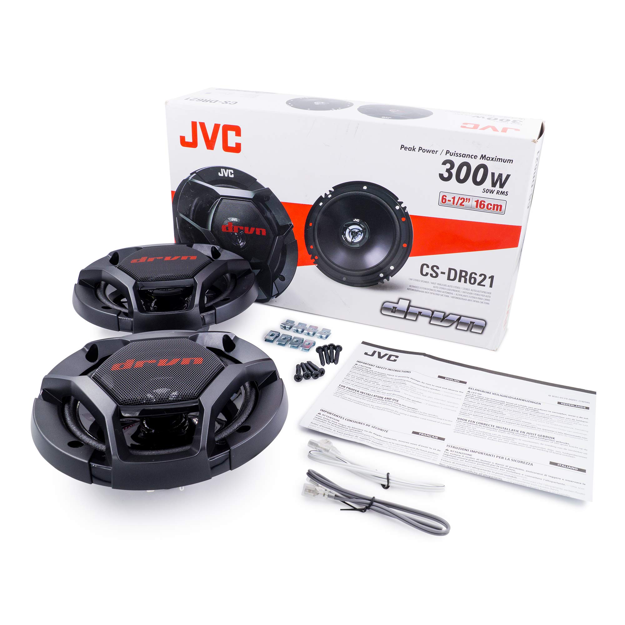 Amazon.com: JVC CS-DR621 Car Speakers - 300 Watts of Peak Power