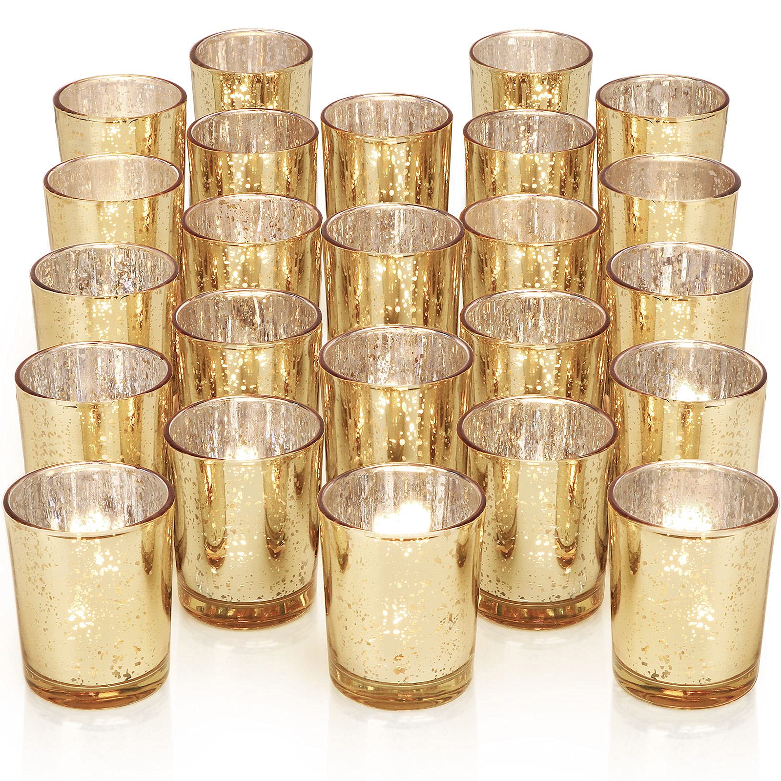 Amazon.co.jp: DARJEN ゴールドティーライトキャンドルホルダー