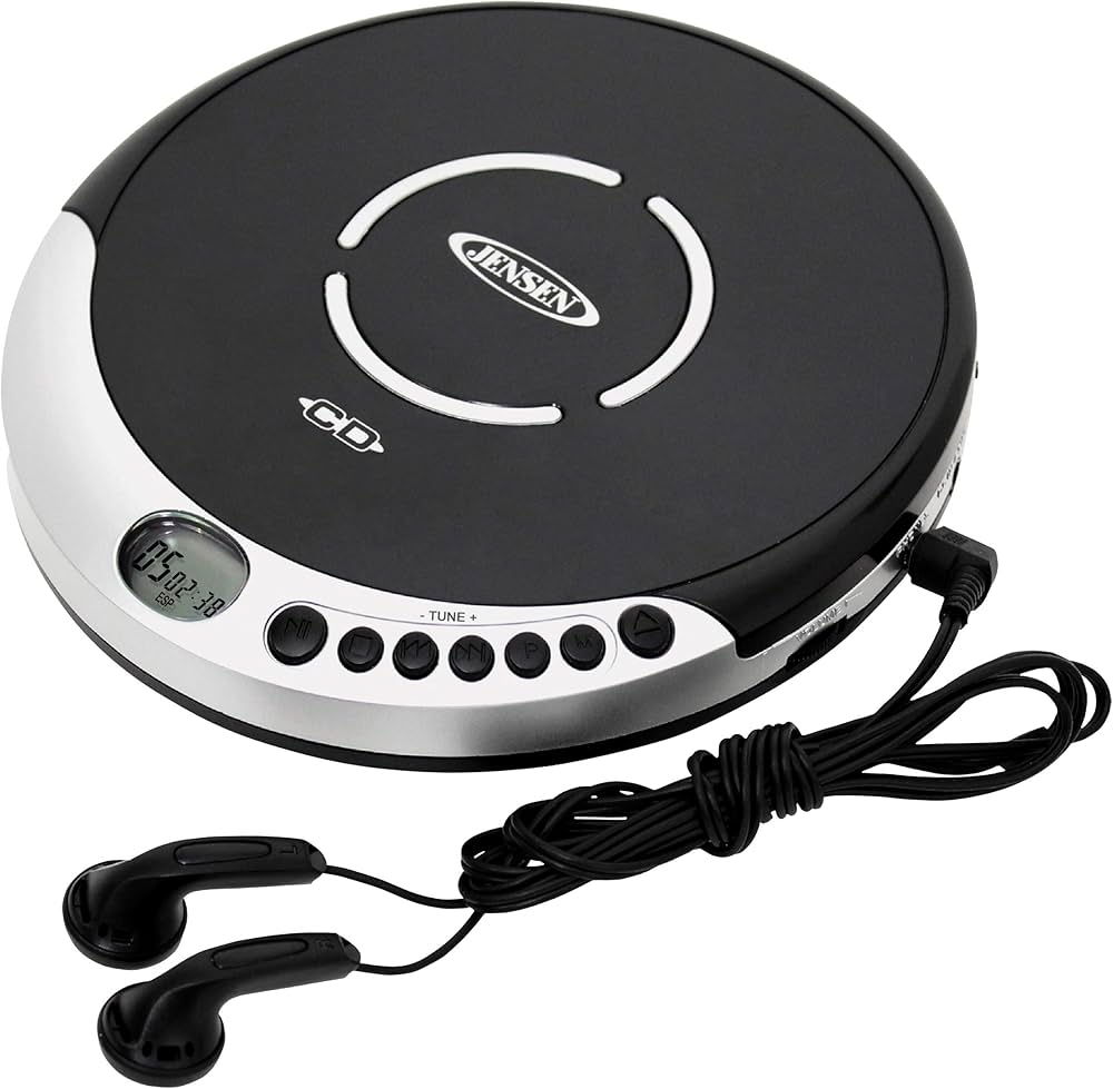 Amazon.com: Jensen Portable CD Player with Bass Boost, Silver