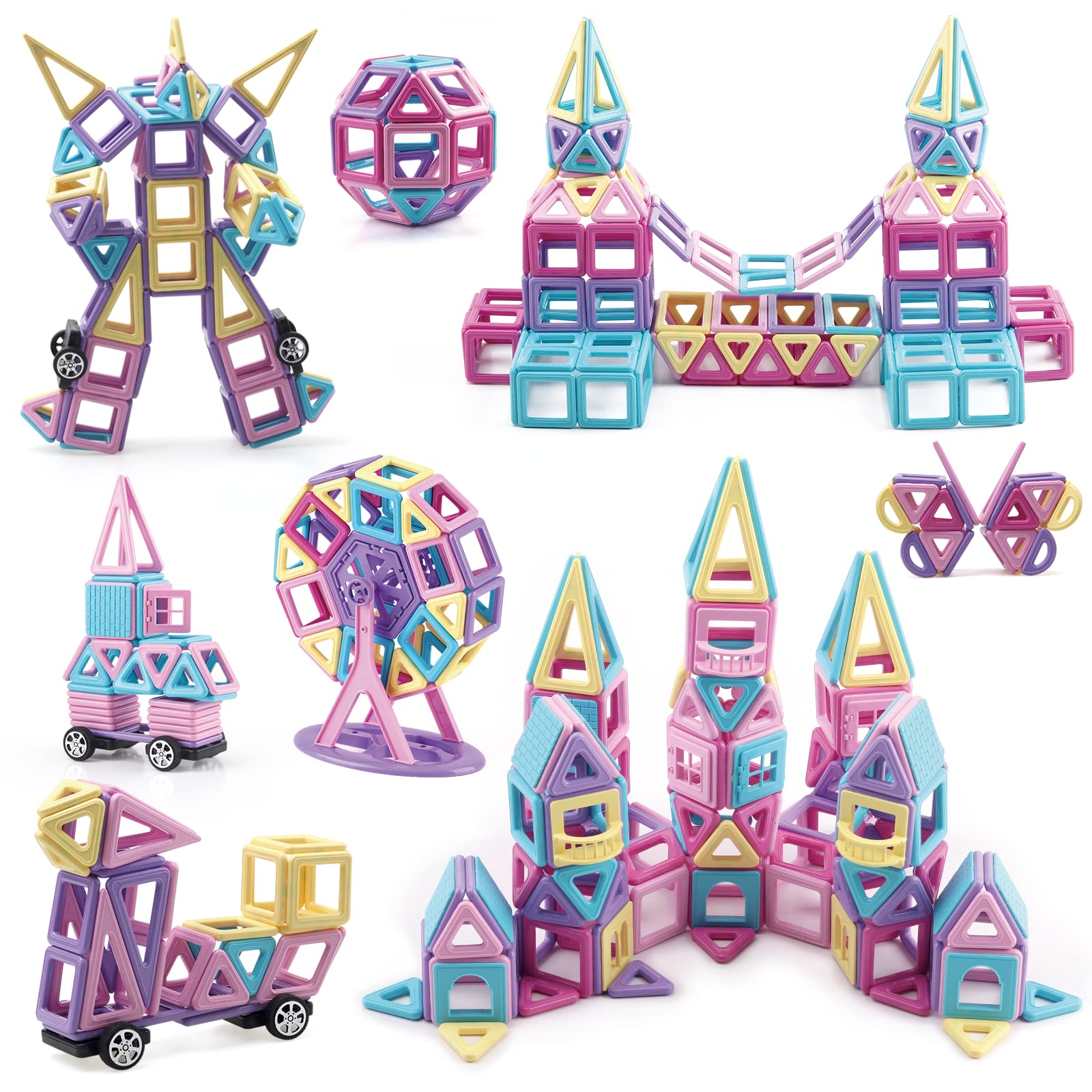 Amazon.co.jp: AMYCOOL マグネット ブロック 162PCS クラシック磁石