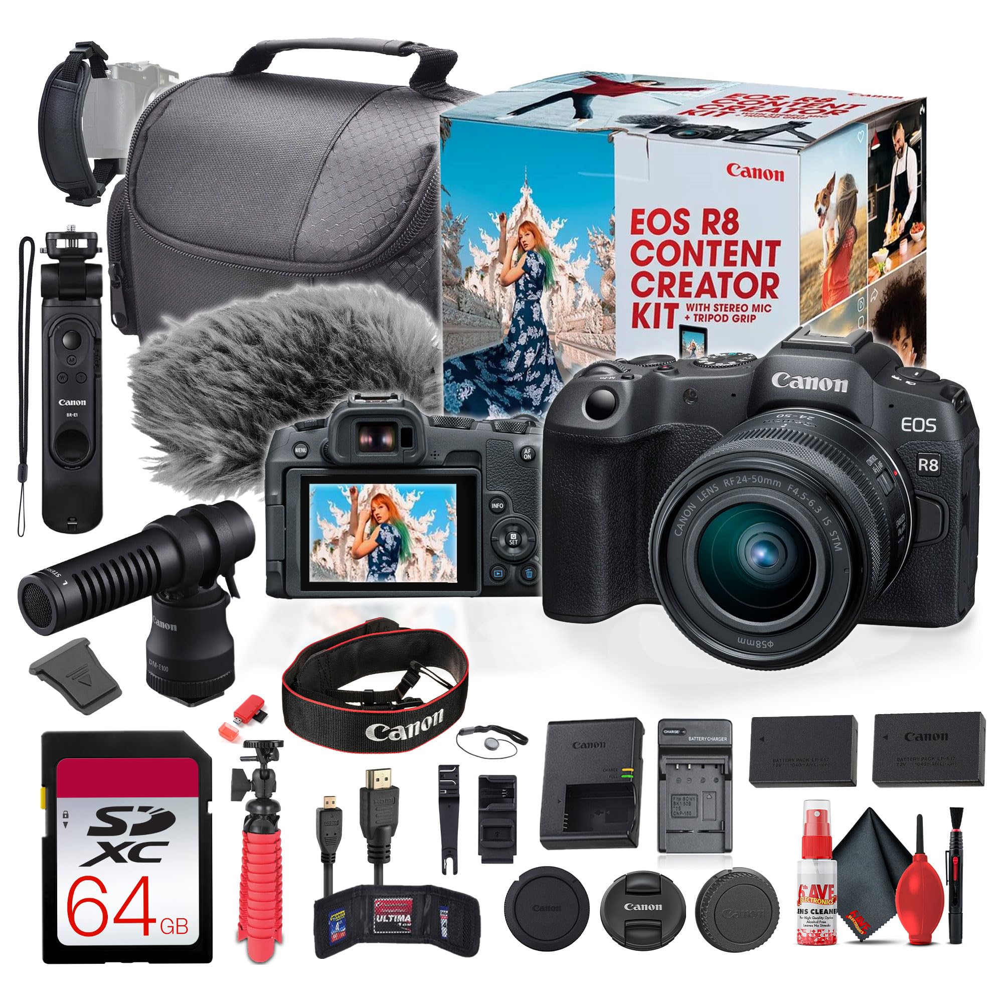 Amazon.com : Canon EOS R8 Mirrorless Camera Content Creator Kit