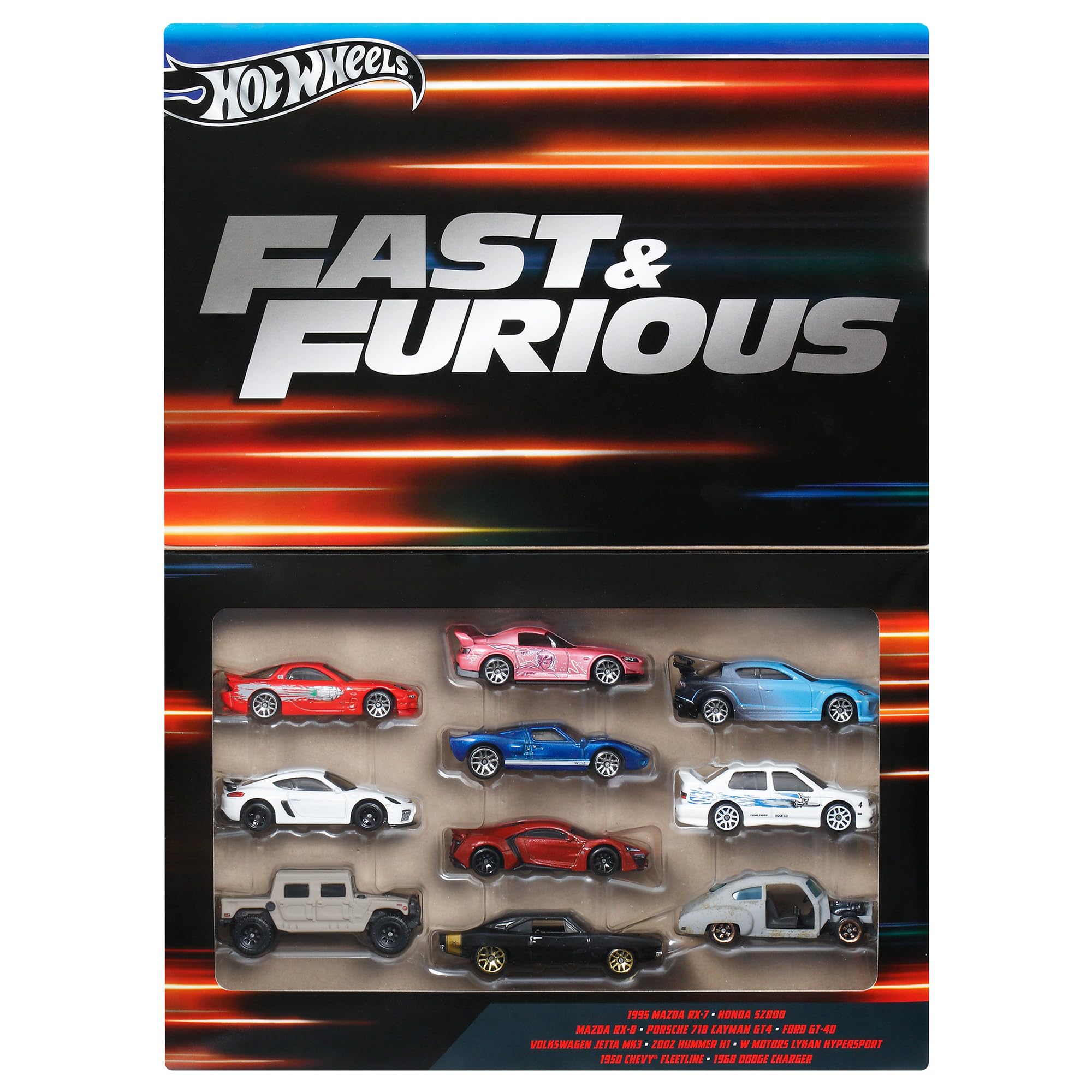 Amazon | ホットウィール(Hot Wheels) ワイルド・スピード 10カー
