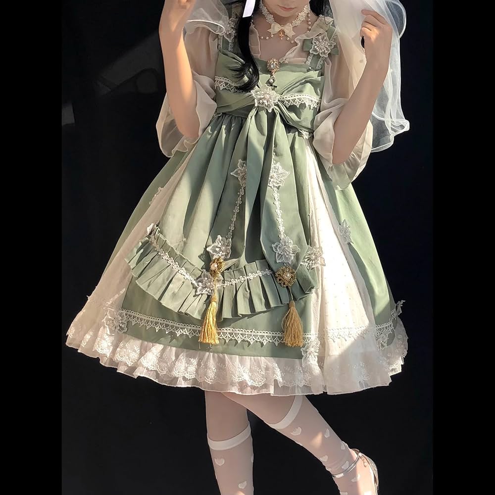 Amazon.co.jp: [Lomohanaga] ワンピース ロリータワンピース ゴスロリ