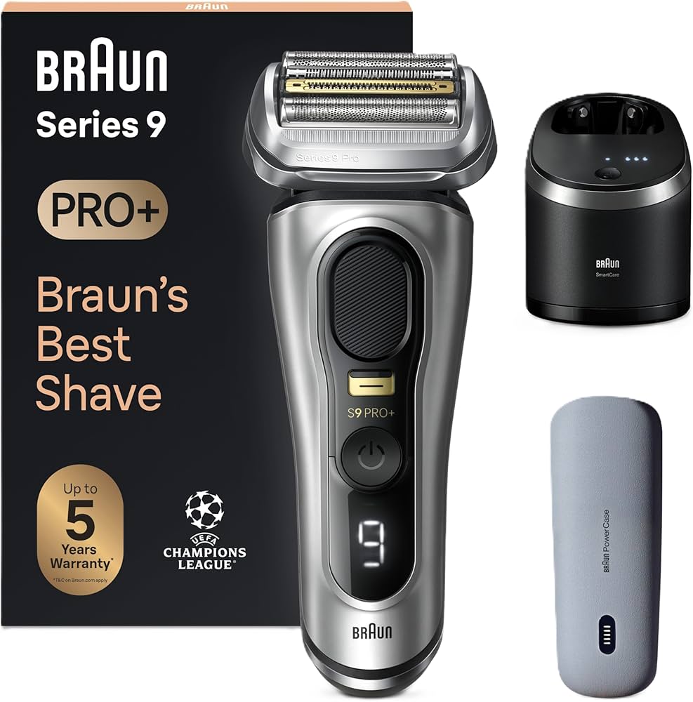 Amazon.com: Braun Series 9 PRO+ 9577cc Electric Razor for Men, 5