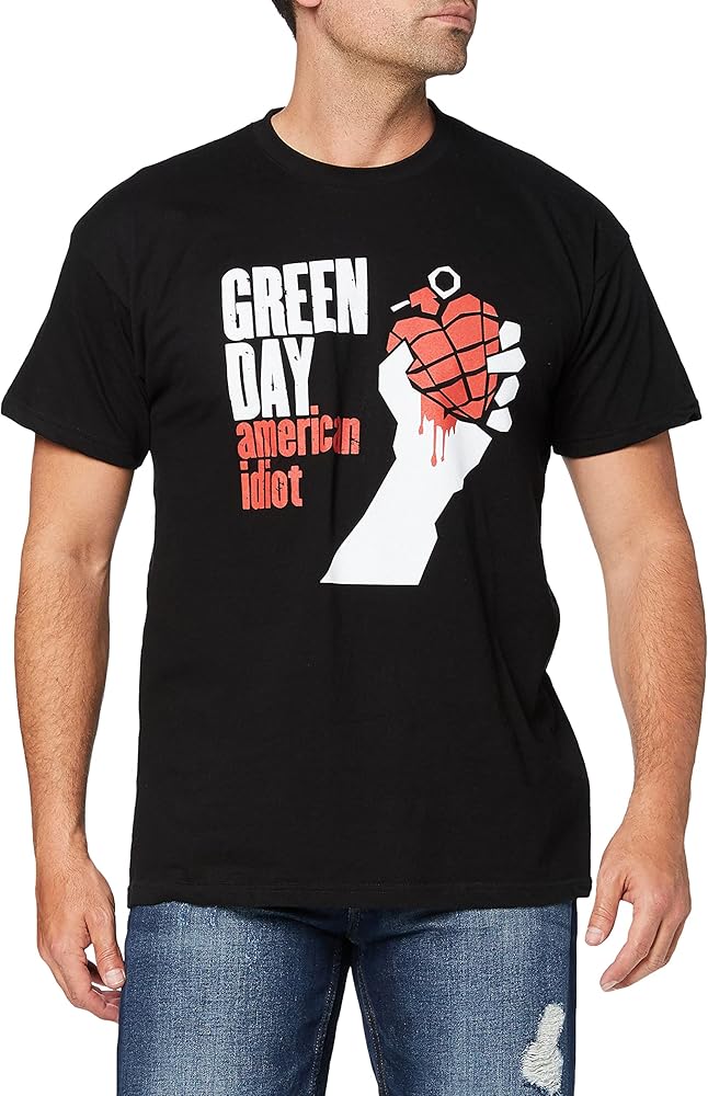 Amazon.co.jp: Green Day T Shirt American Idiot band logo 新しい