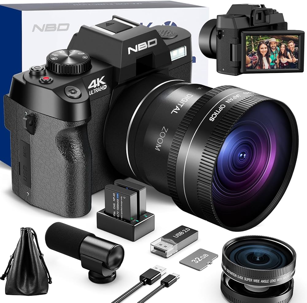 Buy NBD 4K Digital Cameras for Photography - 48MP/60FPS Video