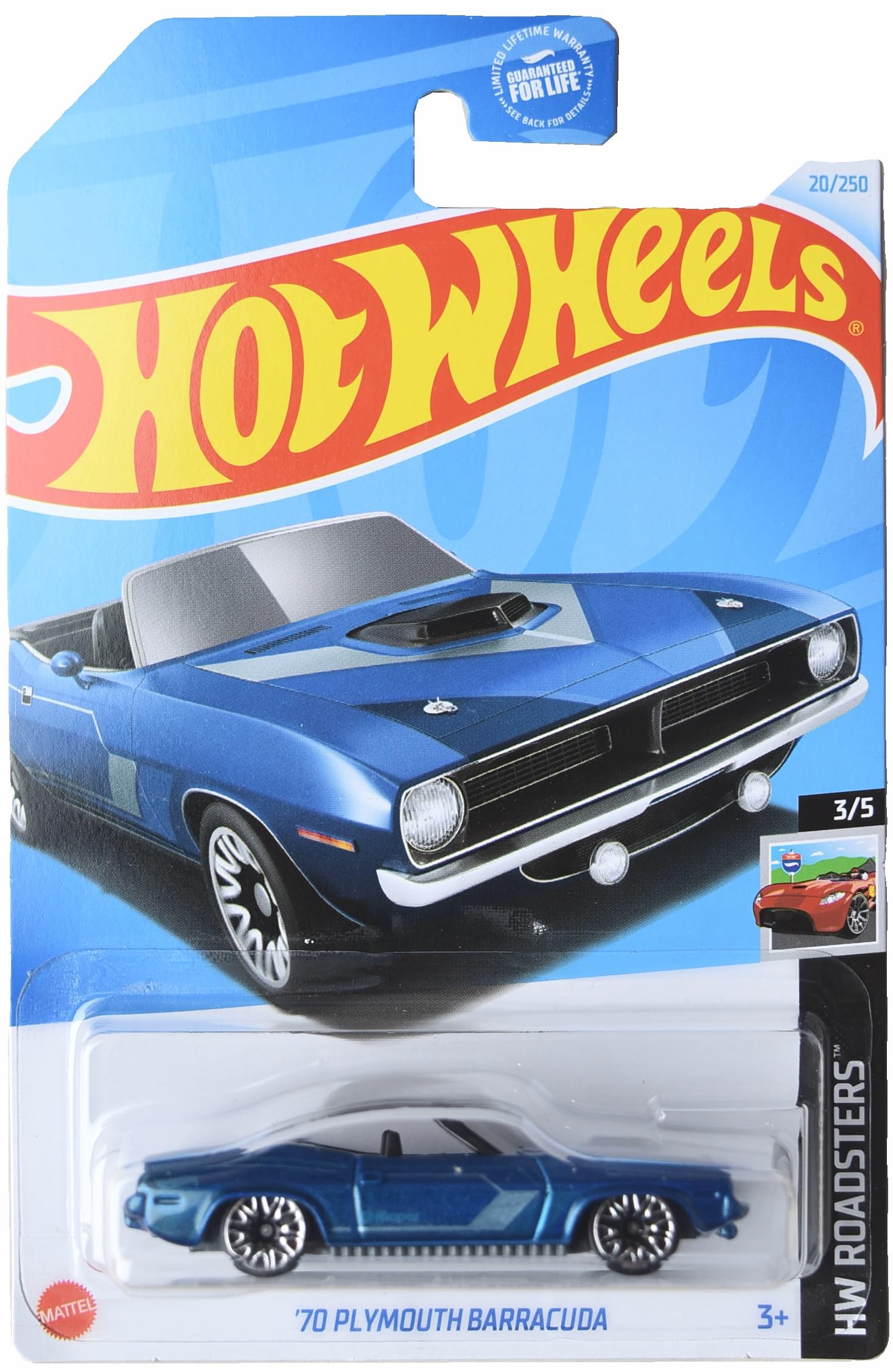 Amazon.com: Mattel Hot Wheels '70 Plymouth Barracuda, HW Roadsters