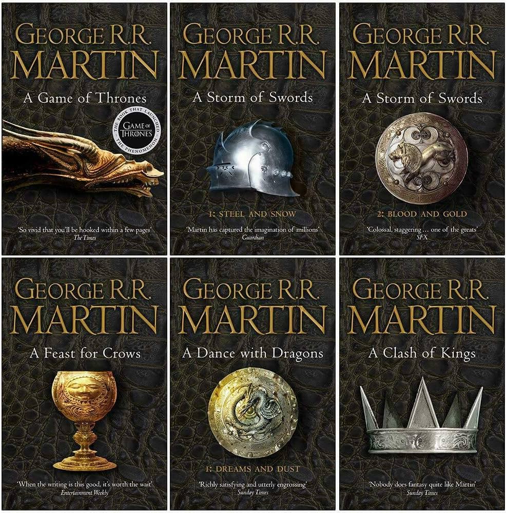 Game of Thrones Collection George R.R. Martin 6 Books Set (A Dance