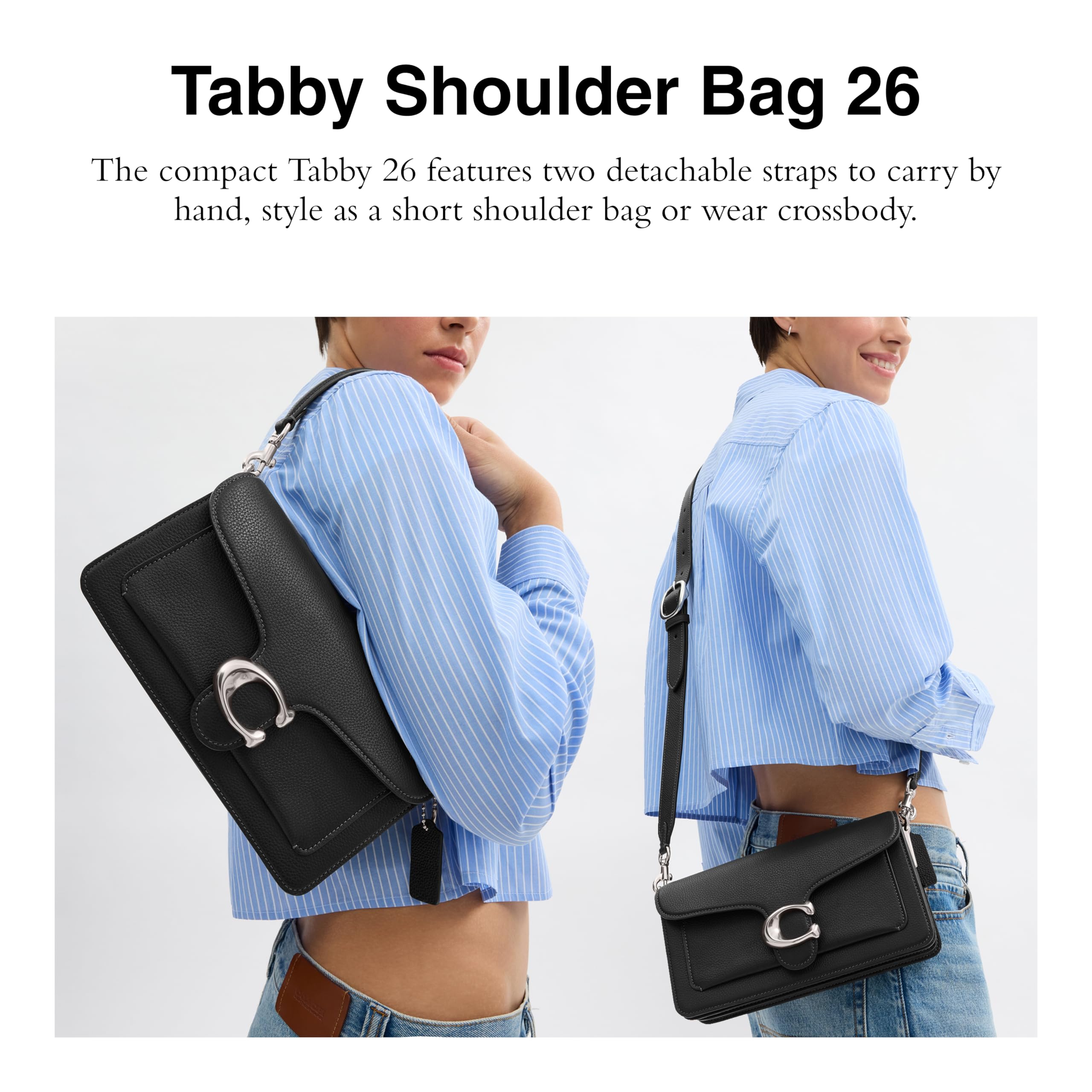 Amazon.co.jp: コーチ タビー ショルダーバッグ 26 ブラック ブラック