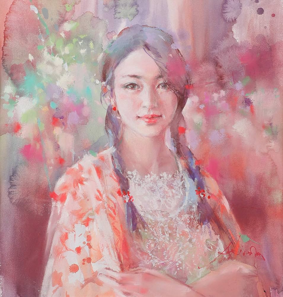 Amazon.co.jp: 水彩で描く美しい人 (人気画家6人のテクニック) : 大友