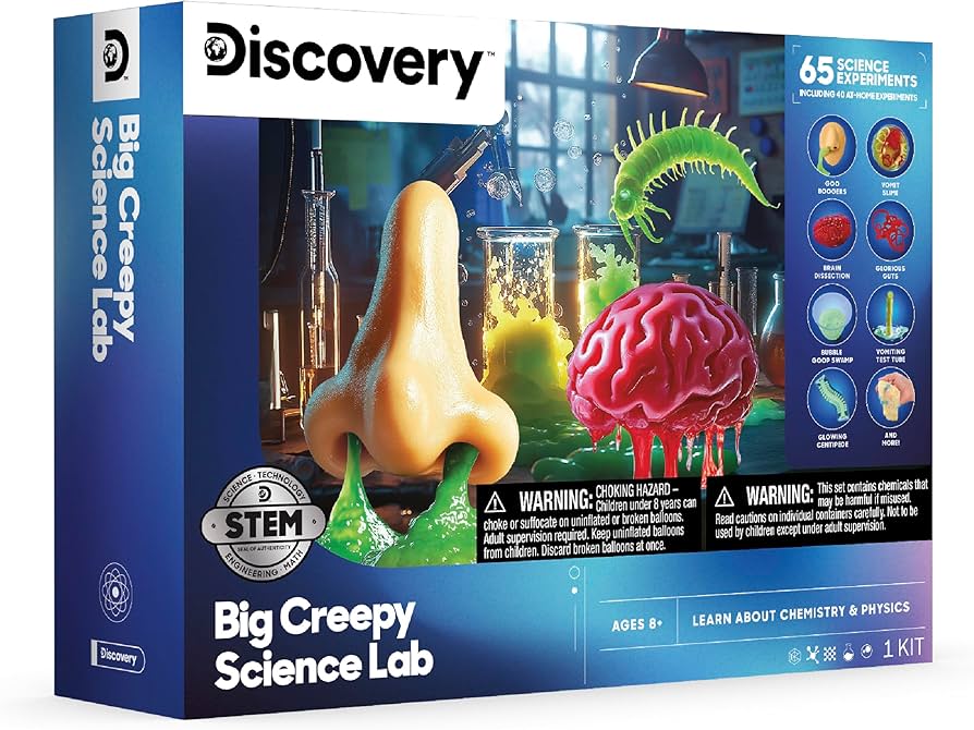 Amazon.com: Discovery™ Big Creepy Science Lab – 65 Experiments