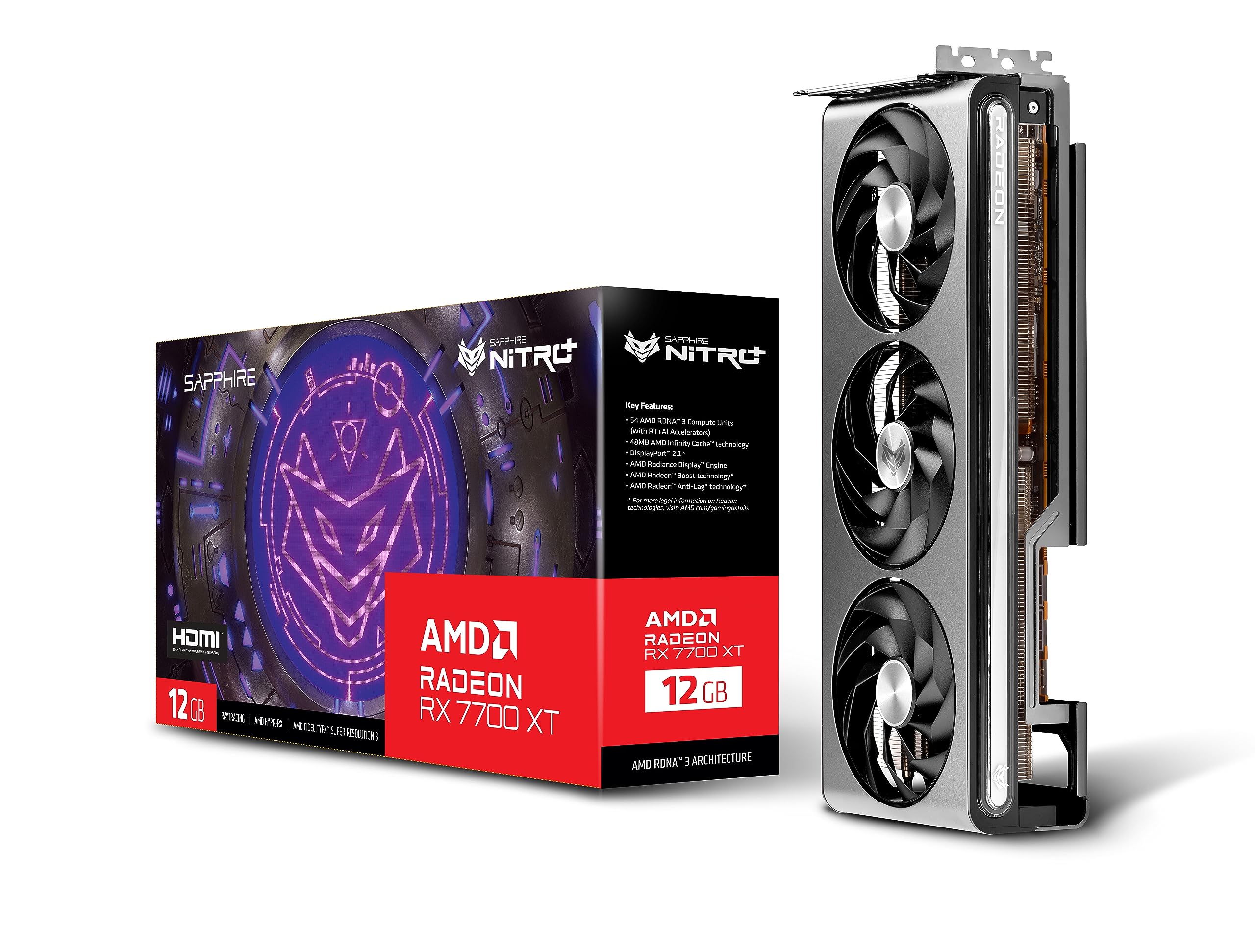 Amazon.com: Sapphire 11335-02-20G Nitro+ AMD Radeon RX 7700 XT