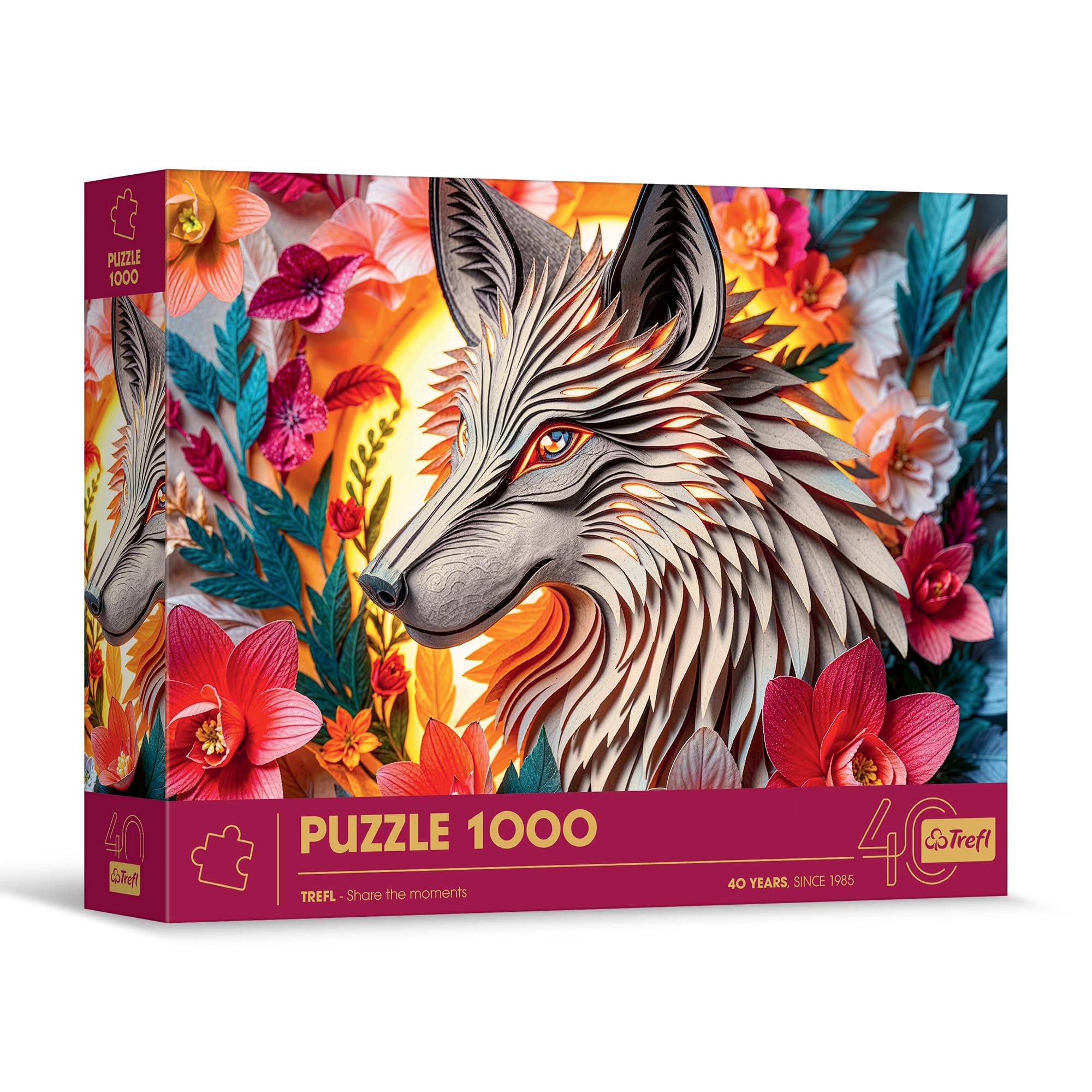 Amazon.com: Trefl - 3D Puzzle, Wolf - 1000 Pieces - 40th