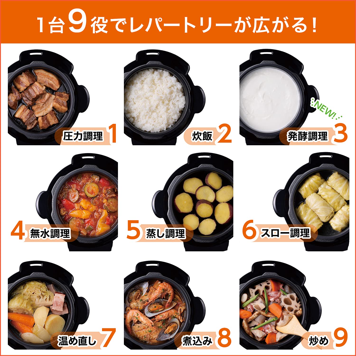 Amazon.co.jp: ショップジャパン クッキングプロ V2 3.2L 電気圧力鍋